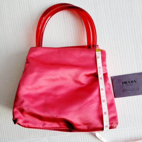 Prada Pink Satin Tote - Small - Picture 4 of 12